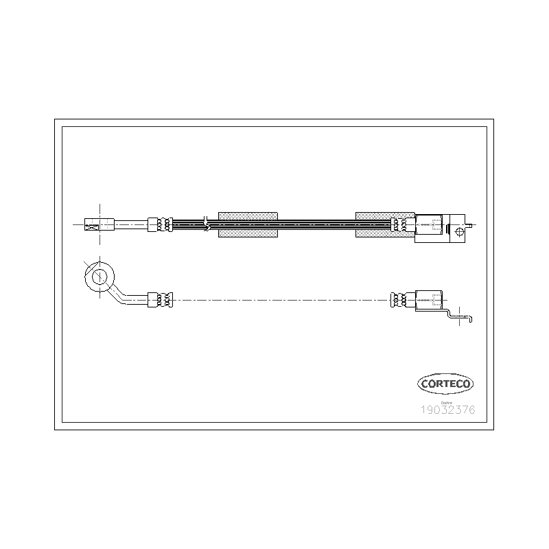 Flessibile freno asse anteriore - CORTECO