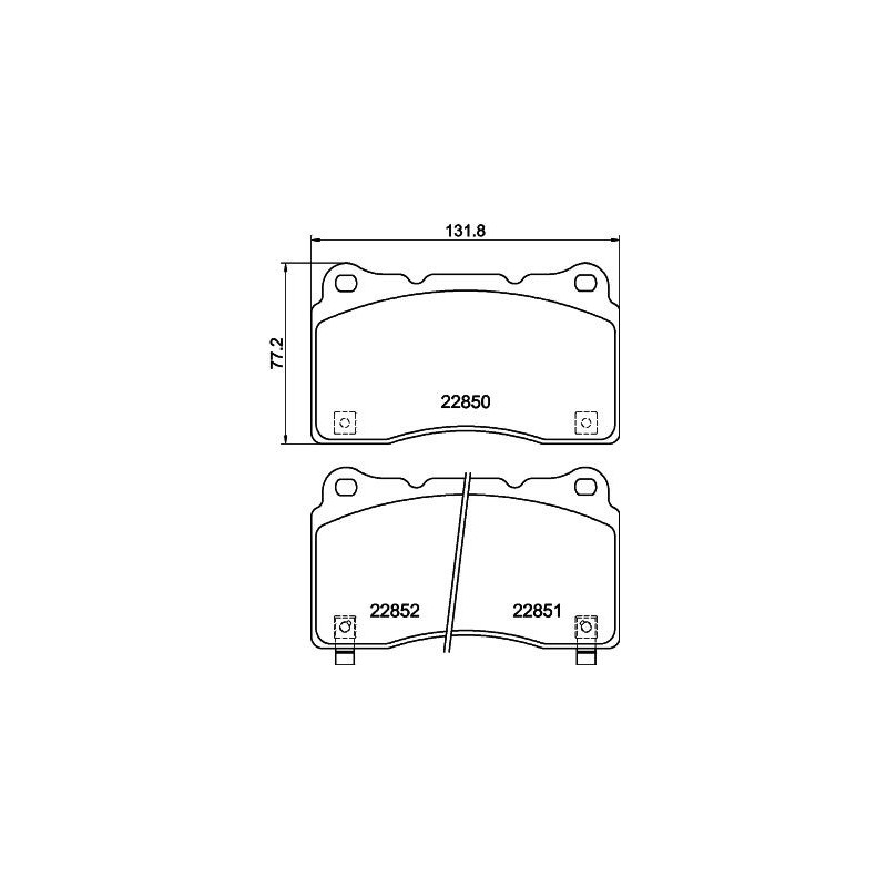Pastiglie freno asse anteriore - HELLA BRAKE