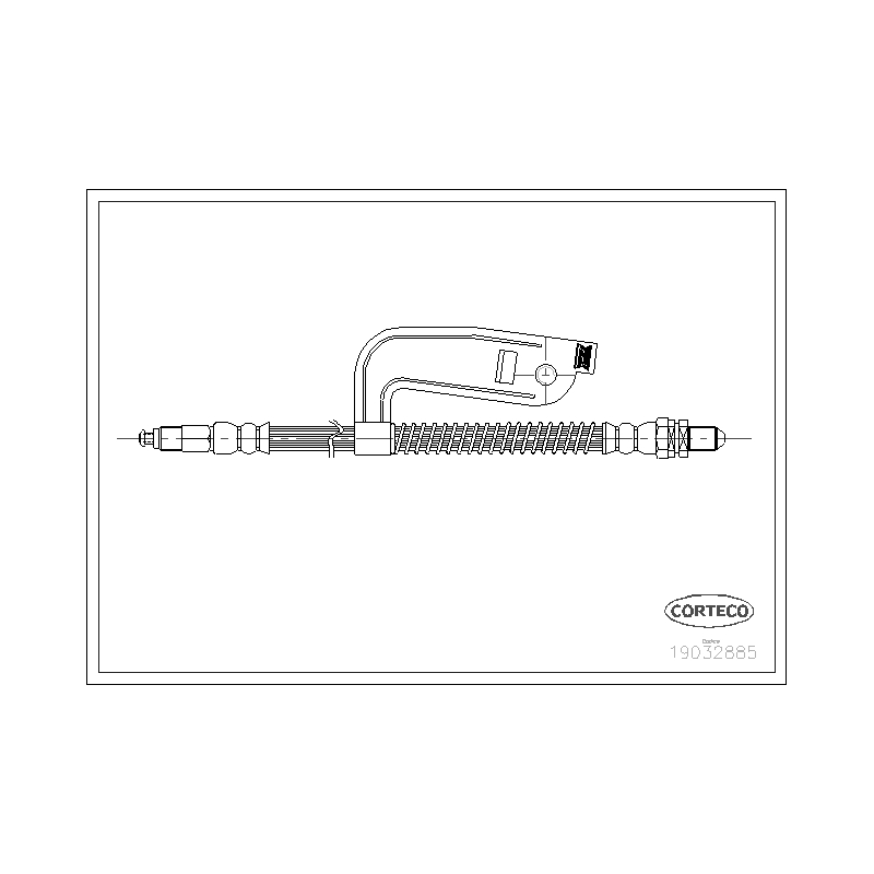 Flessibile freno asse anteriore - CORTECO