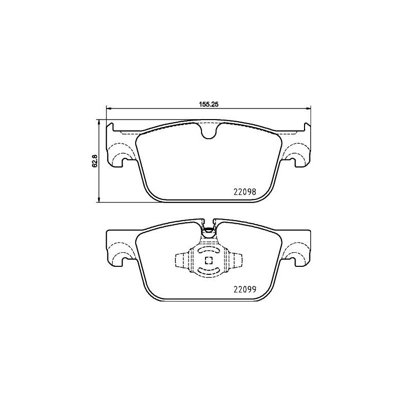 Pastiglie freno asse anteriore - HELLA BRAKE