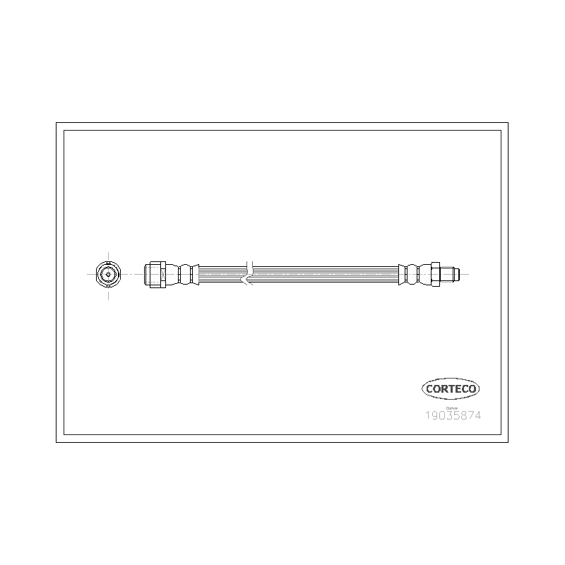 Flessibile freno asse anteriore - CORTECO