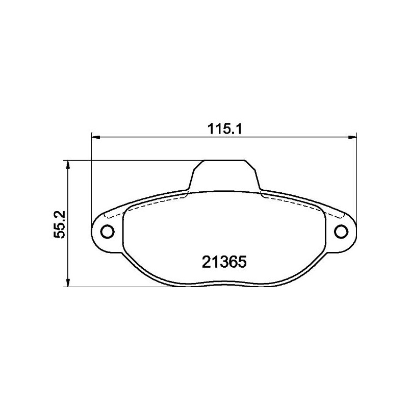 Pastiglie freno asse anteriore - HELLA BRAKE