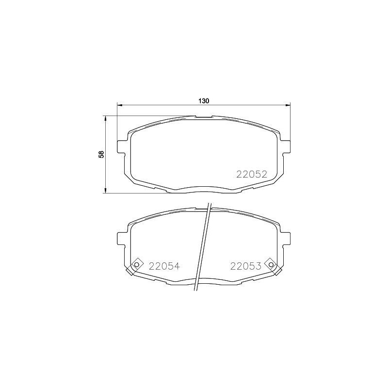 Pastiglie freno asse anteriore - HELLA BRAKE