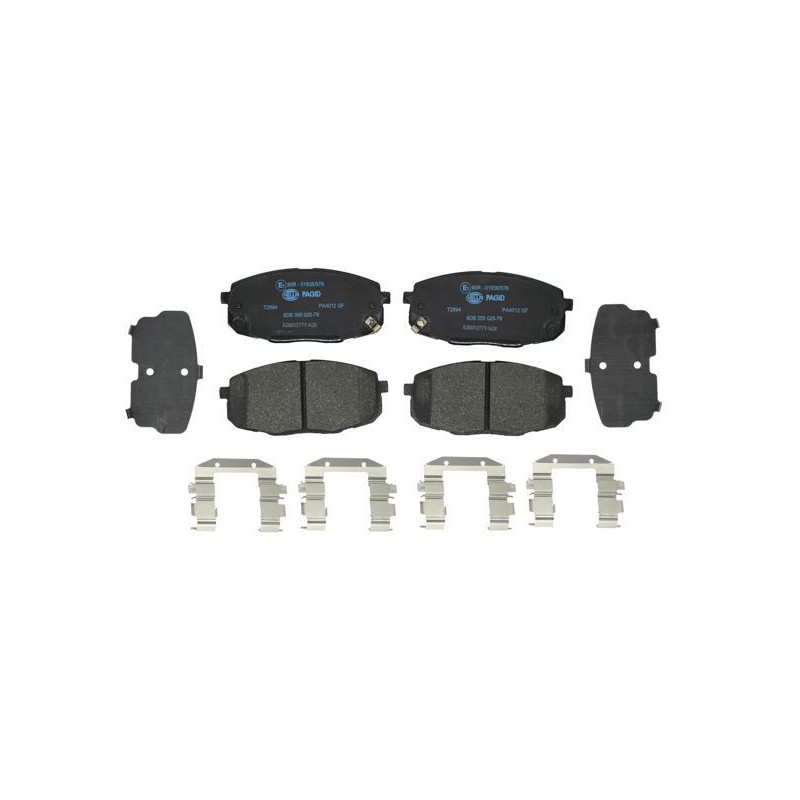 Pastiglie freno asse anteriore - HELLA BRAKE