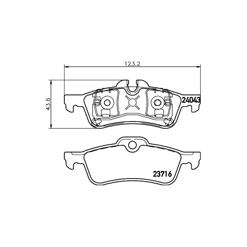 Pastiglie freno asse anteriore - HELLA BRAKE