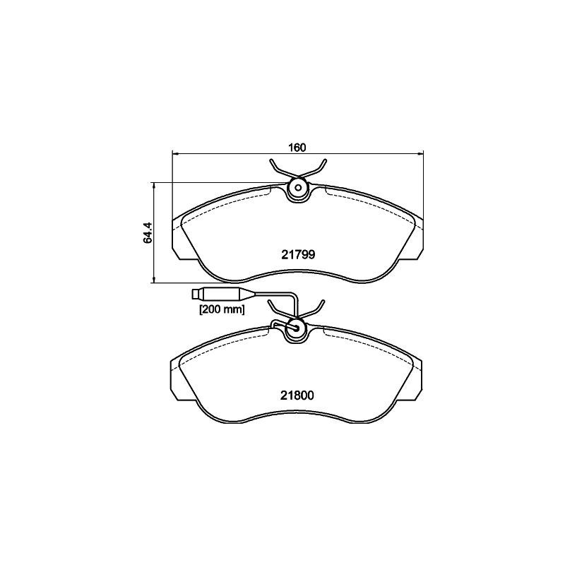 Pastiglie freno asse anteriore - HELLA BRAKE