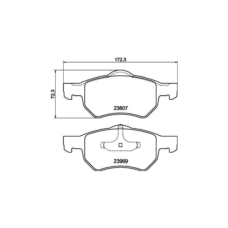 Pastiglie freno asse anteriore - HELLA BRAKE