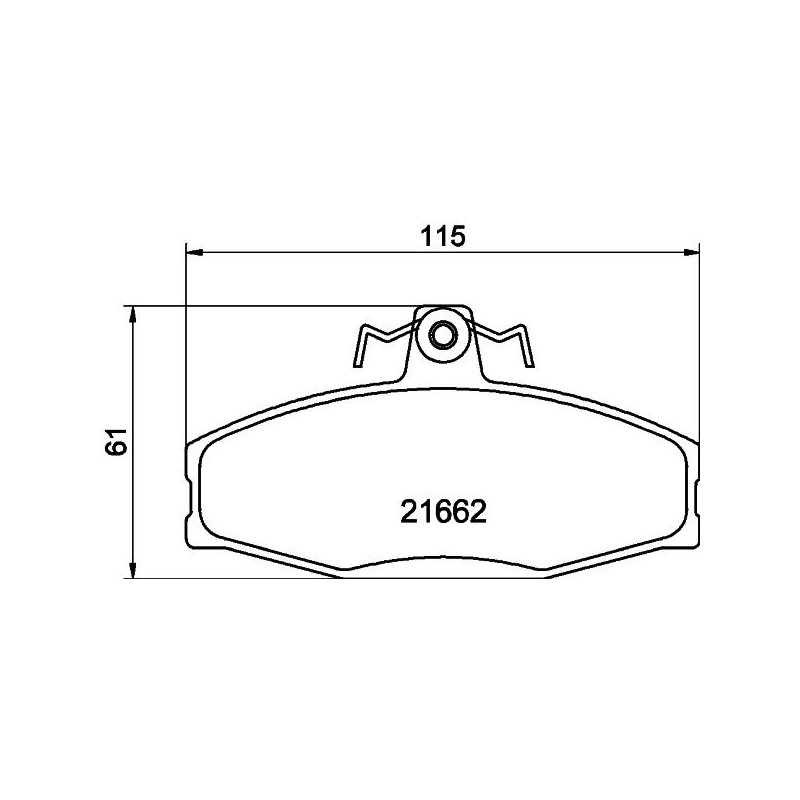 Pastiglie freno asse anteriore - HELLA BRAKE