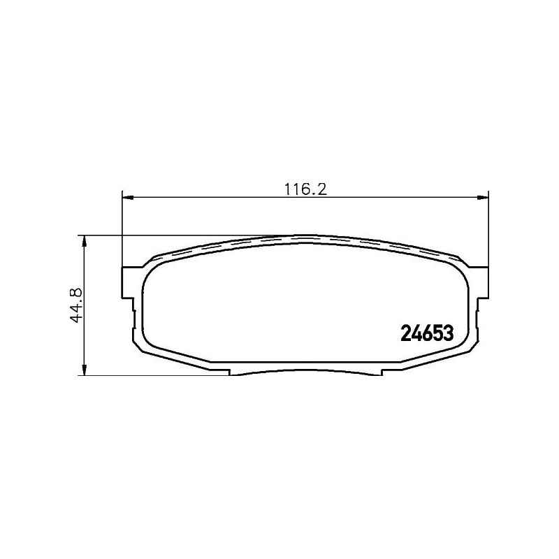 Pastiglie freno asse posteriore - HELLA BRAKE