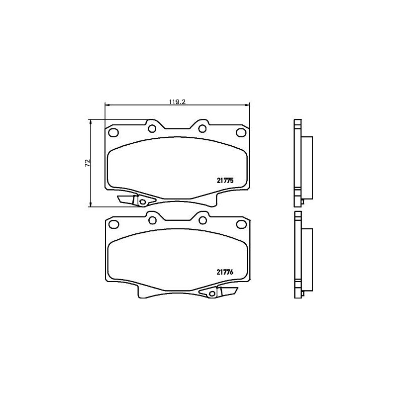 Pastiglie freno asse anteriore - HELLA BRAKE