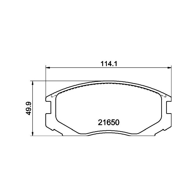 Pastiglie freno asse anteriore - HELLA BRAKE
