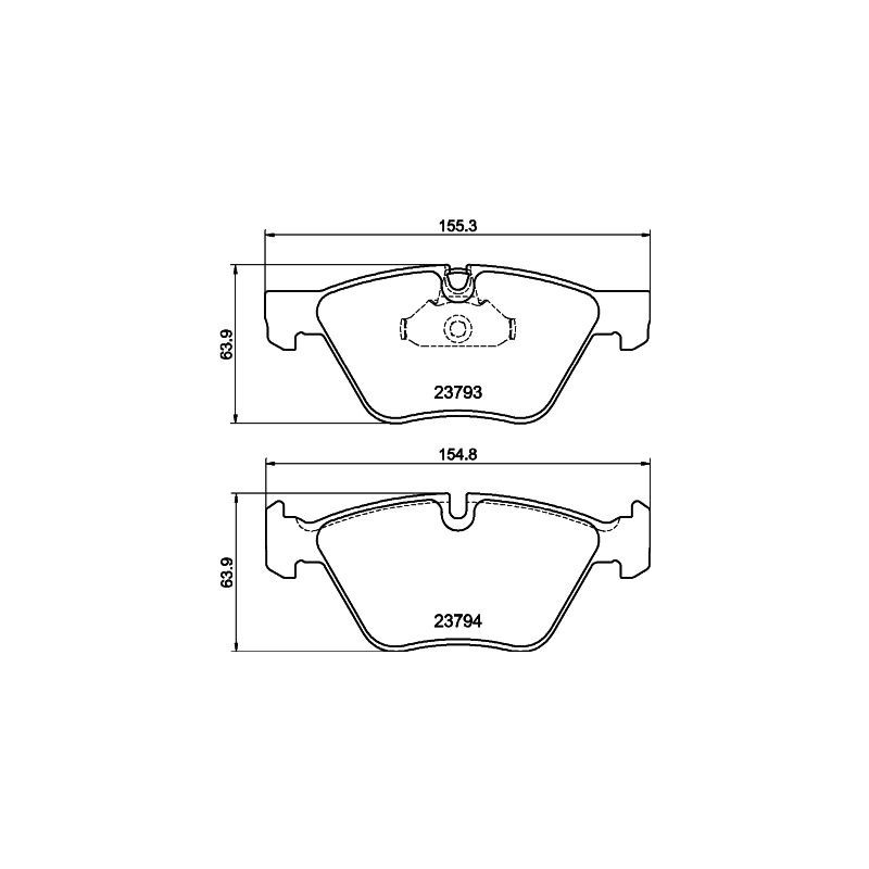 Pastiglie freno asse anteriore - HELLA BRAKE
