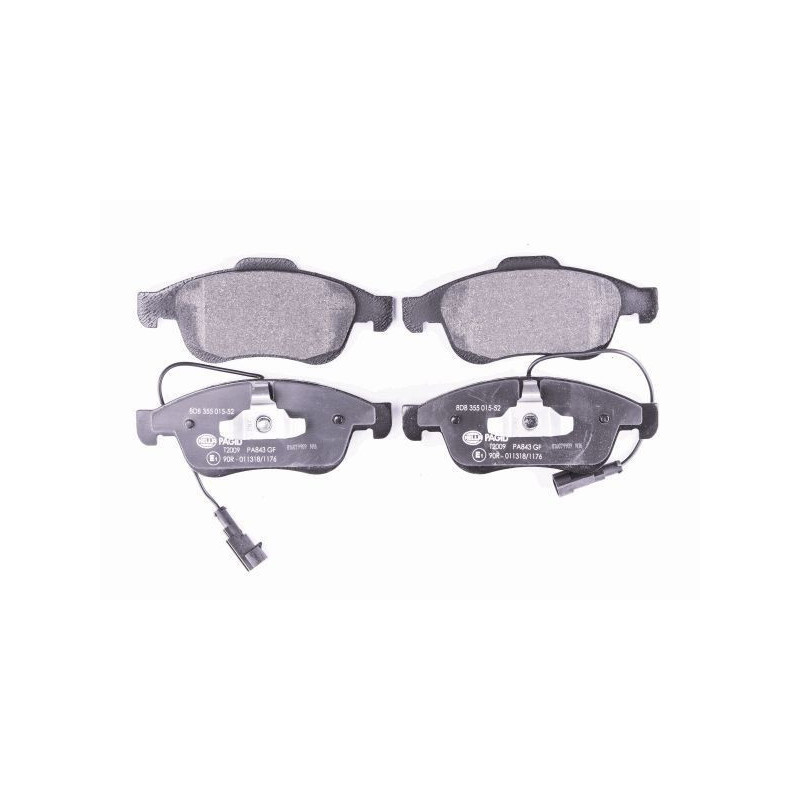 Pastiglie freno asse anteriore - HELLA BRAKE