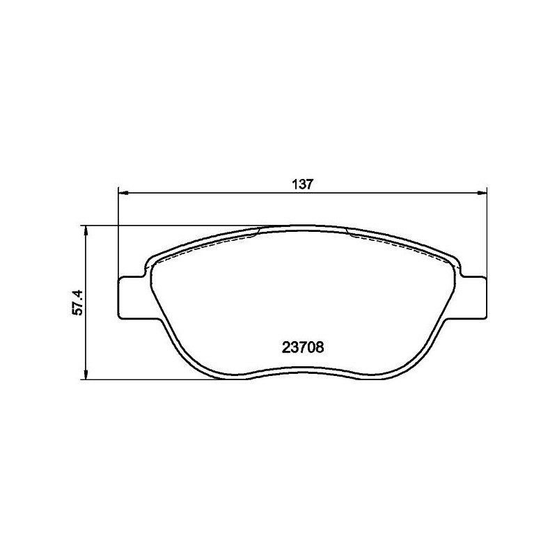 Pastiglie freno asse anteriore - HELLA BRAKE