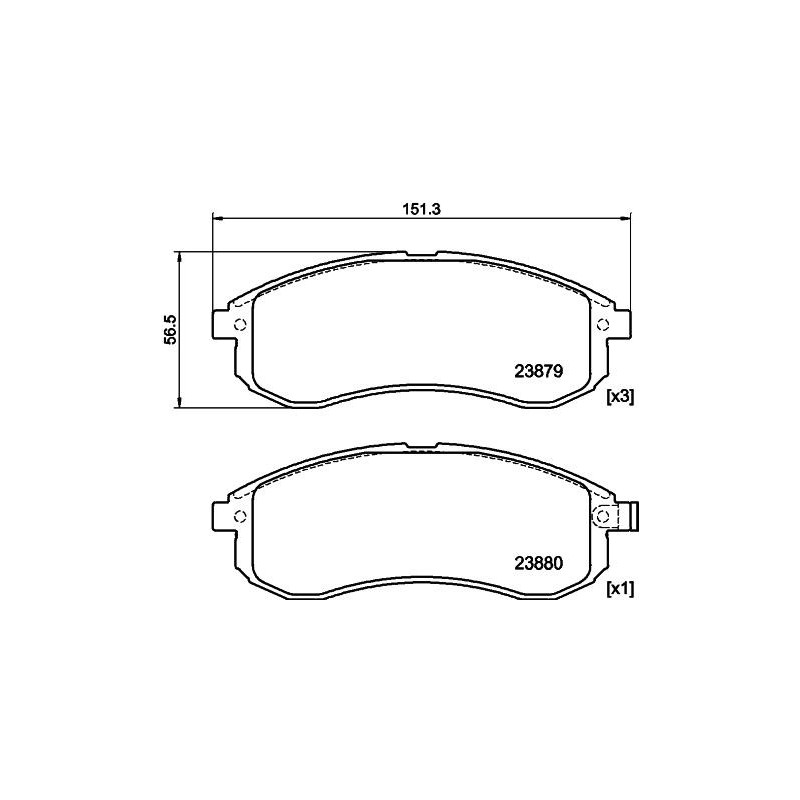 Pastiglie freno asse anteriore - HELLA BRAKE