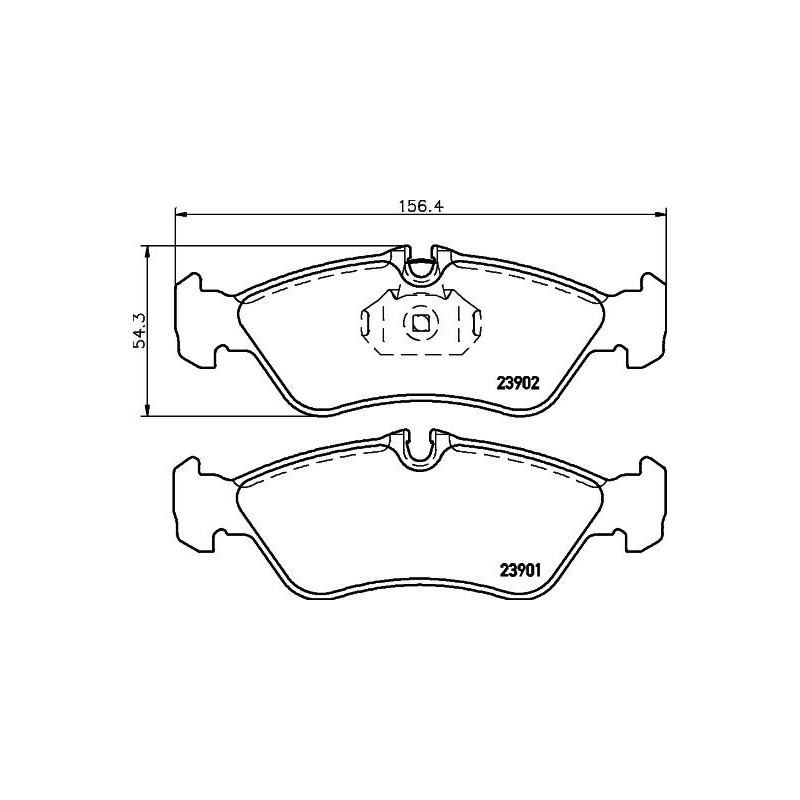 Pastiglie freno asse posteriore - HELLA BRAKE