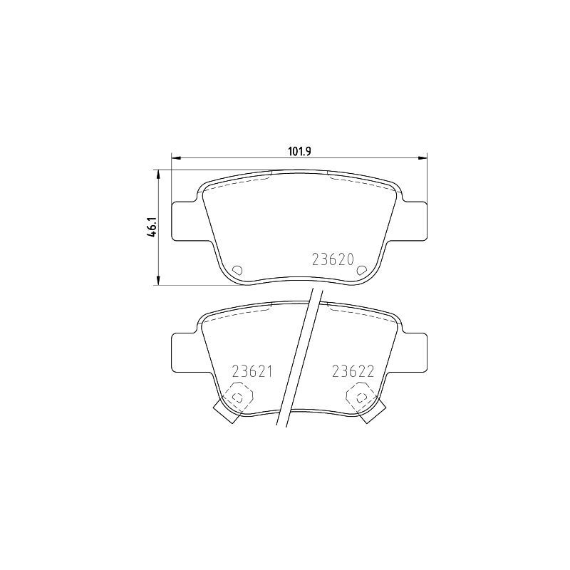 Pastiglie freno asse posteriore - HELLA BRAKE