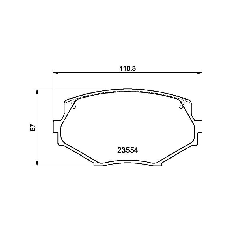 Pastiglie freno asse anteriore - HELLA BRAKE