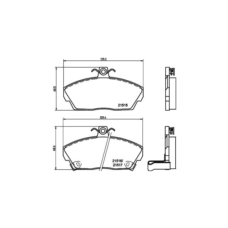 Pastiglie freno asse anteriore - HELLA BRAKE