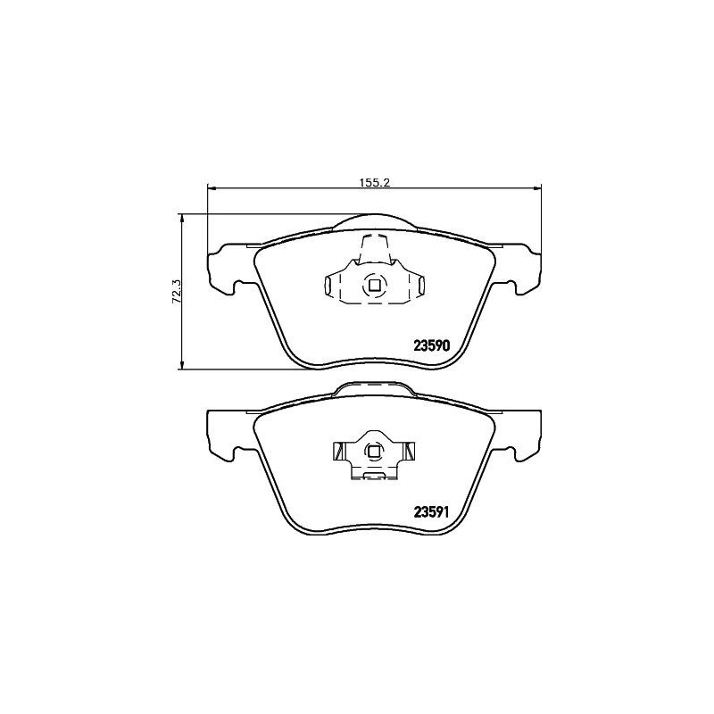 Pastiglie freno asse anteriore - HELLA BRAKE