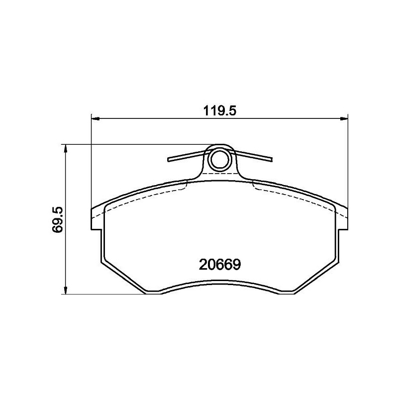 Pastiglie freno asse anteriore - HELLA BRAKE