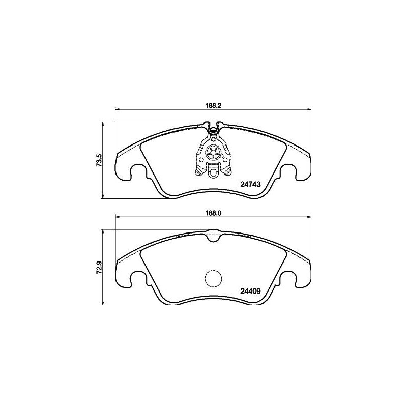 Pastiglie freno asse anteriore - HELLA BRAKE