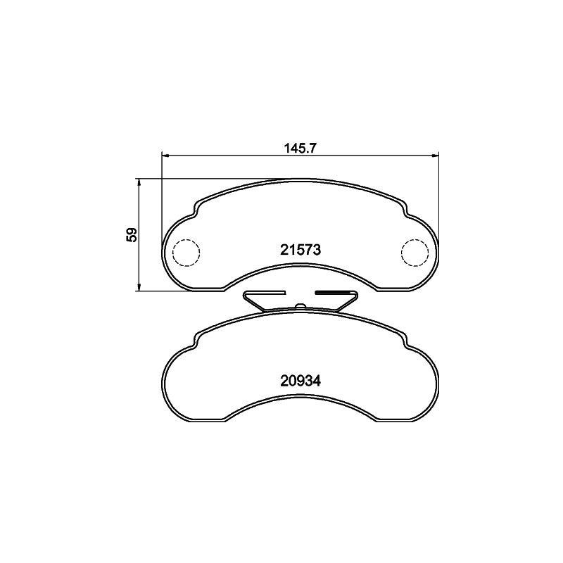 Pastiglie freno asse anteriore - HELLA BRAKE