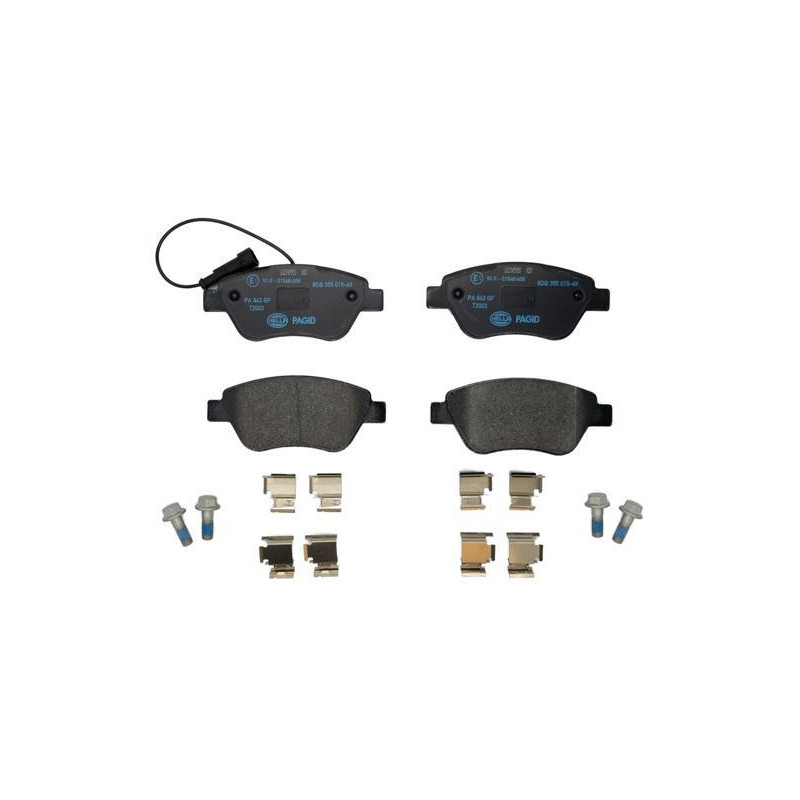 Pastiglie freno asse anteriore - HELLA BRAKE