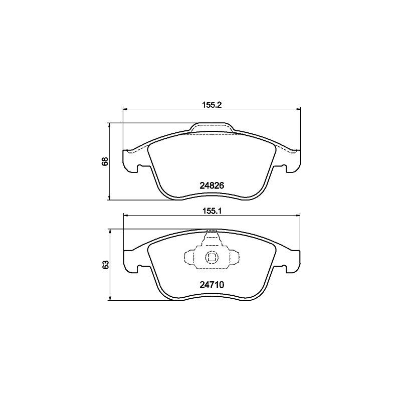 Pastiglie freno asse anteriore - HELLA BRAKE
