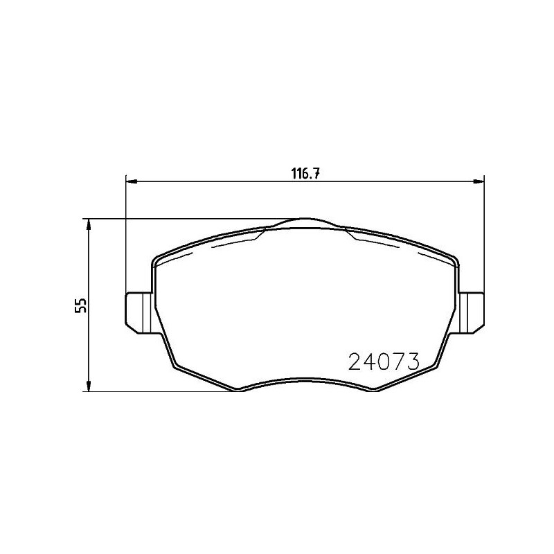 Pastiglie freno asse anteriore - HELLA BRAKE
