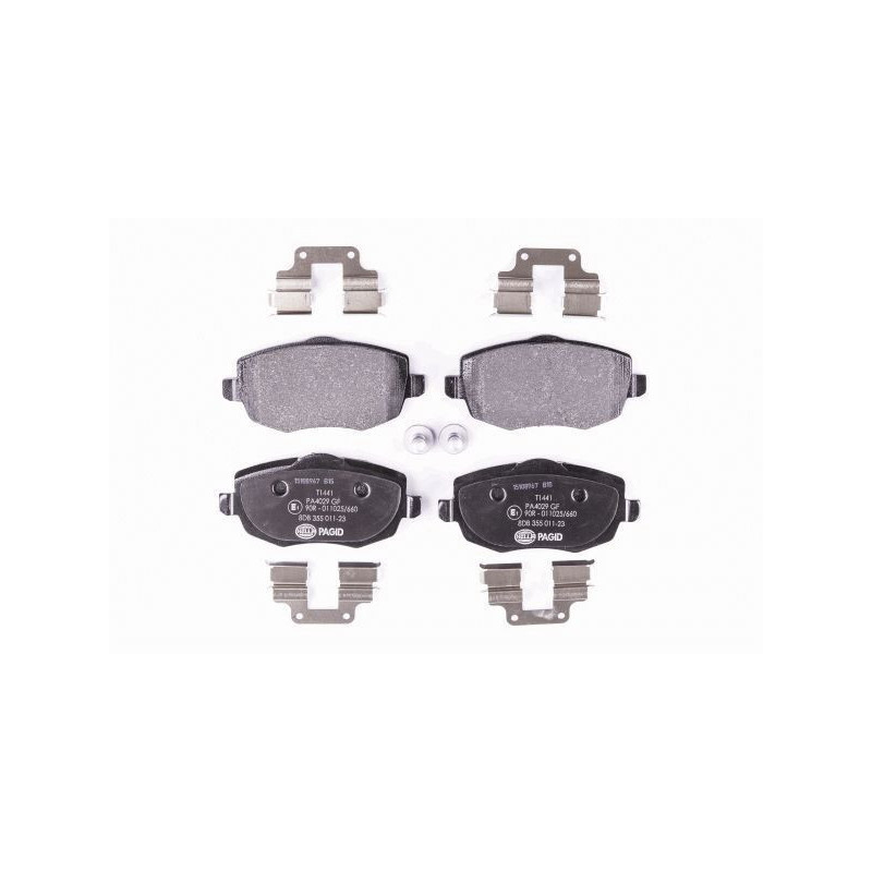 Pastiglie freno asse anteriore - HELLA BRAKE