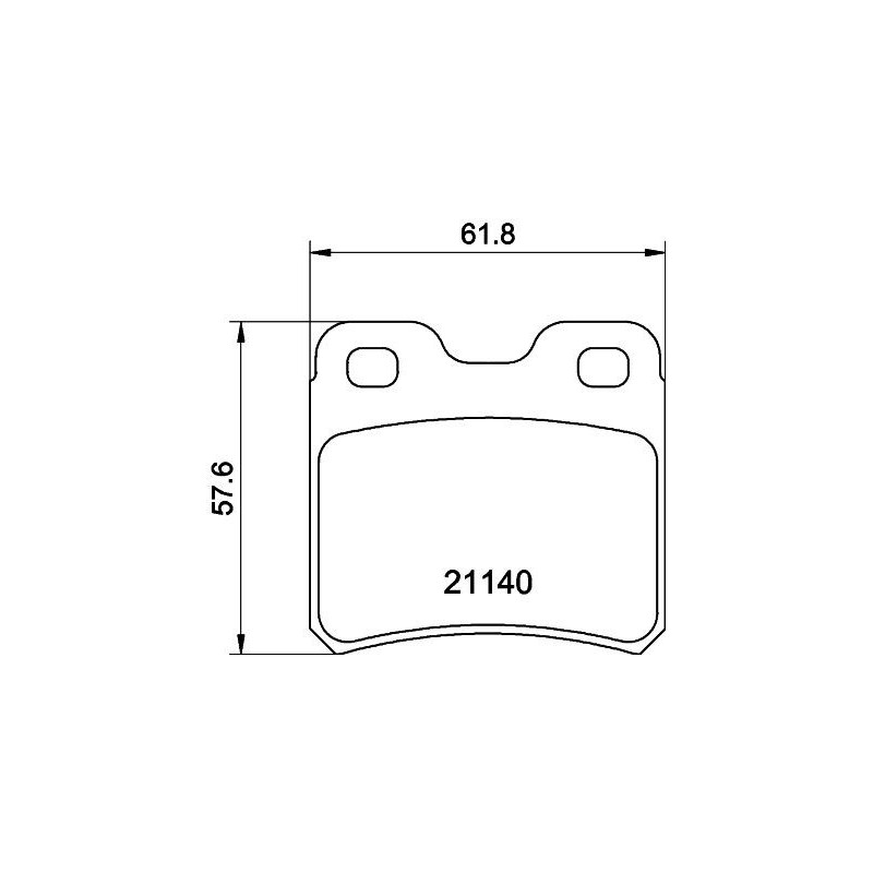 Pastiglie freno asse posteriore - HELLA BRAKE