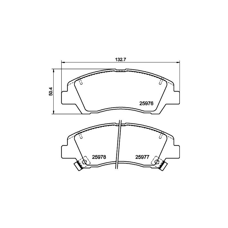 Pastiglie freno asse anteriore - HELLA BRAKE