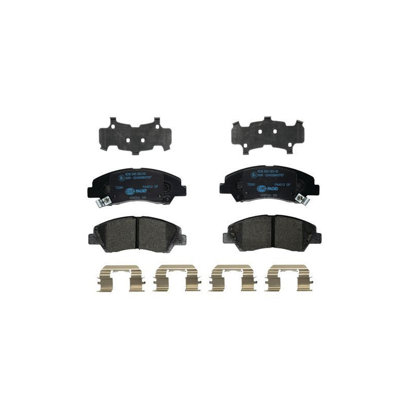 Pastiglie freno asse anteriore - HELLA BRAKE