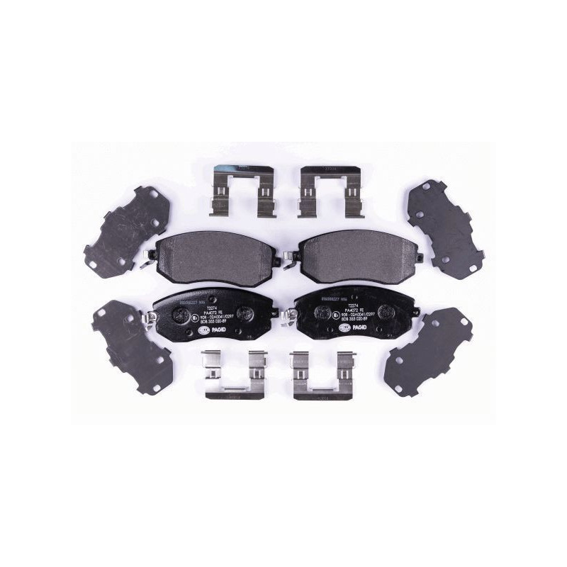 Pastiglie freno asse anteriore - HELLA BRAKE