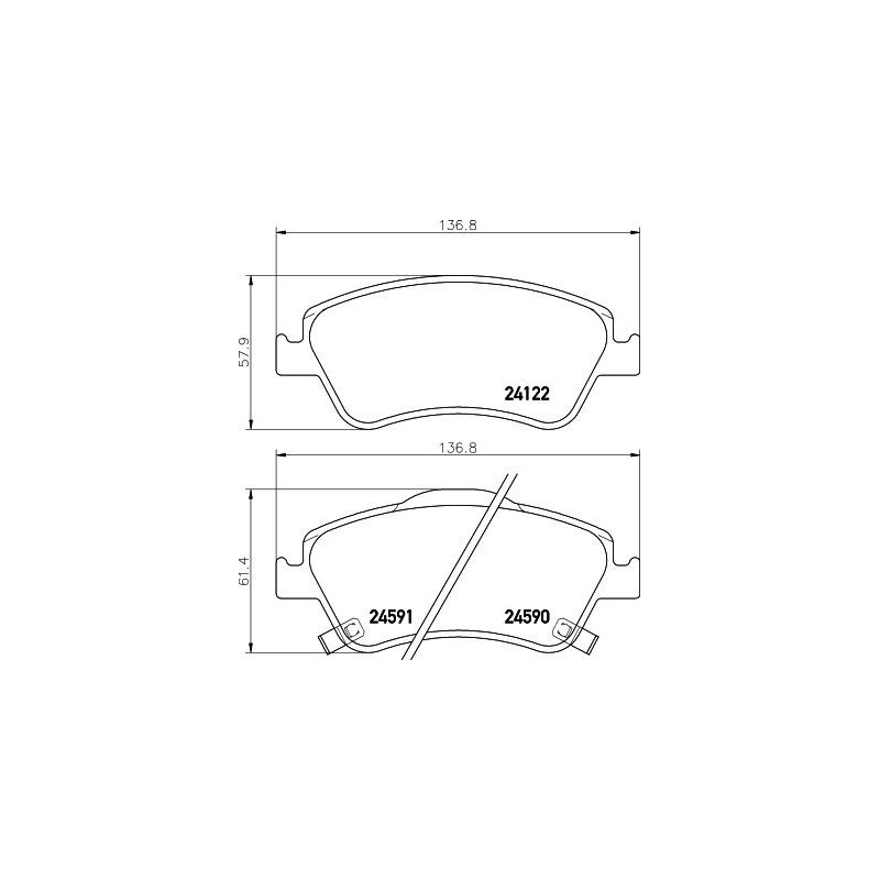 Pastiglie freno asse anteriore - HELLA BRAKE