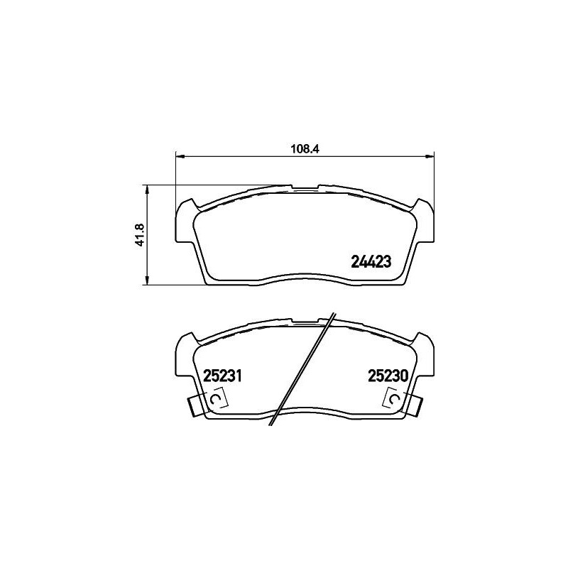 Pastiglie freno asse anteriore - HELLA BRAKE