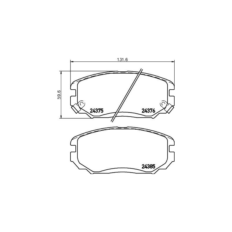 Pastiglie freno asse anteriore - HELLA BRAKE