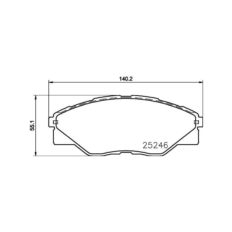 Pastiglie freno asse anteriore - HELLA BRAKE