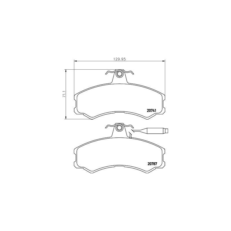 Pastiglie freno asse anteriore - HELLA BRAKE