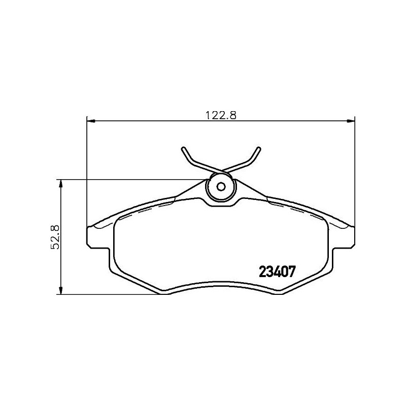 Pastiglie freno asse anteriore - HELLA BRAKE