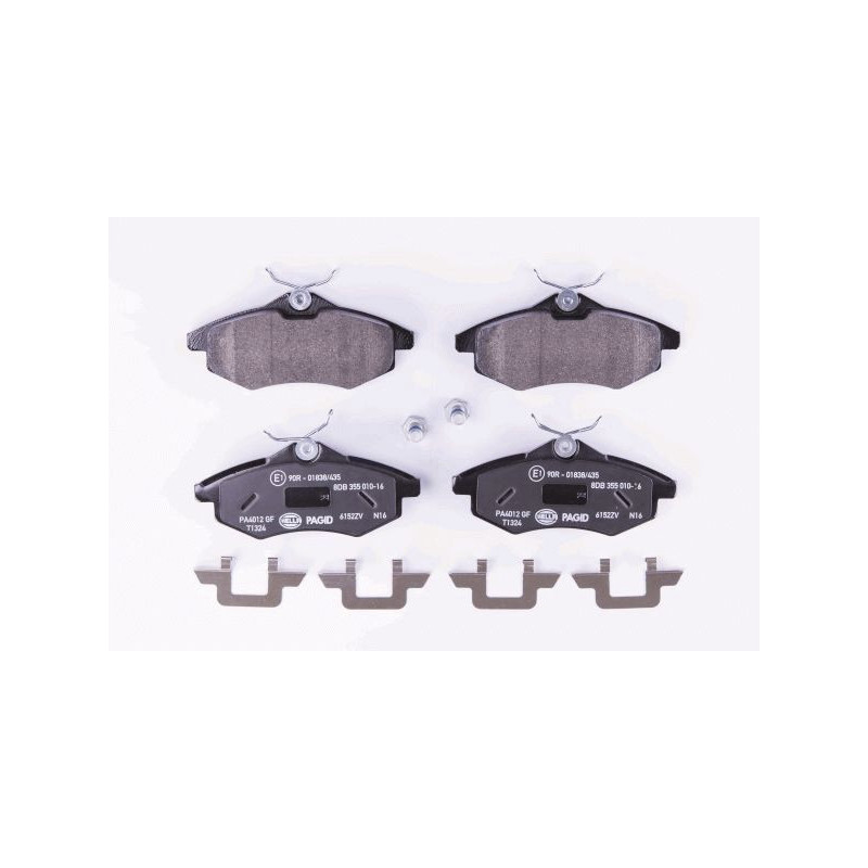 Pastiglie freno asse anteriore - HELLA BRAKE