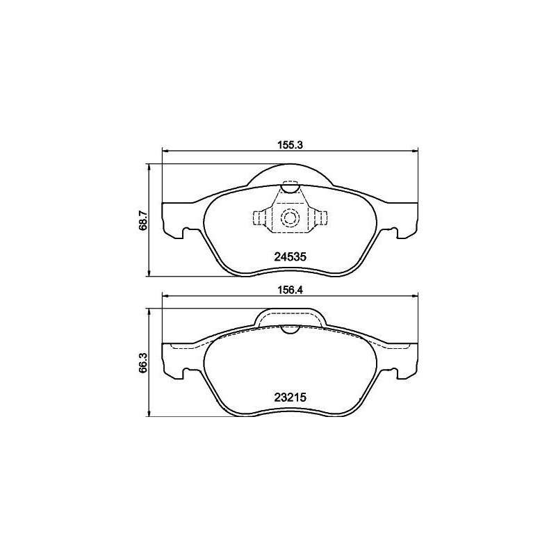 Pastiglie freno asse anteriore - HELLA BRAKE