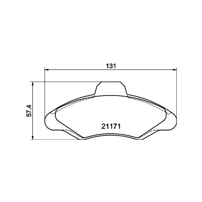 Pastiglie freno asse anteriore - HELLA BRAKE
