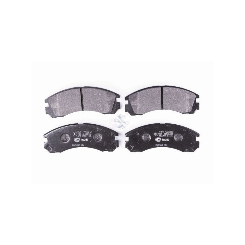 Pastiglie freno asse anteriore - HELLA BRAKE