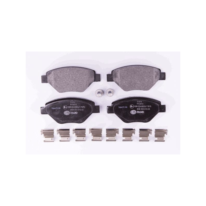 Pastiglie freno asse anteriore - HELLA BRAKE