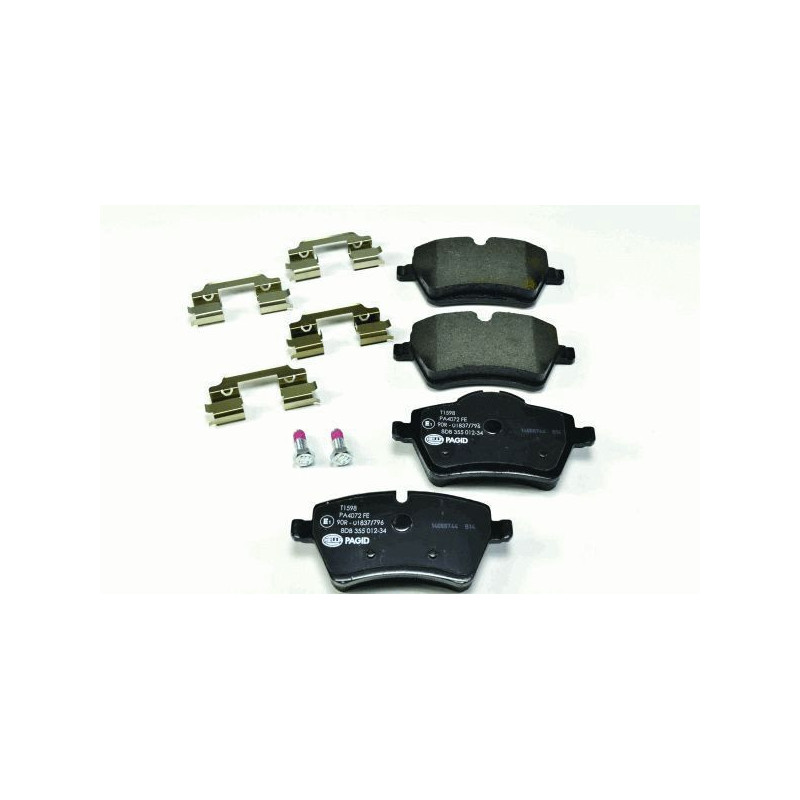 Pastiglie freno asse anteriore - HELLA BRAKE