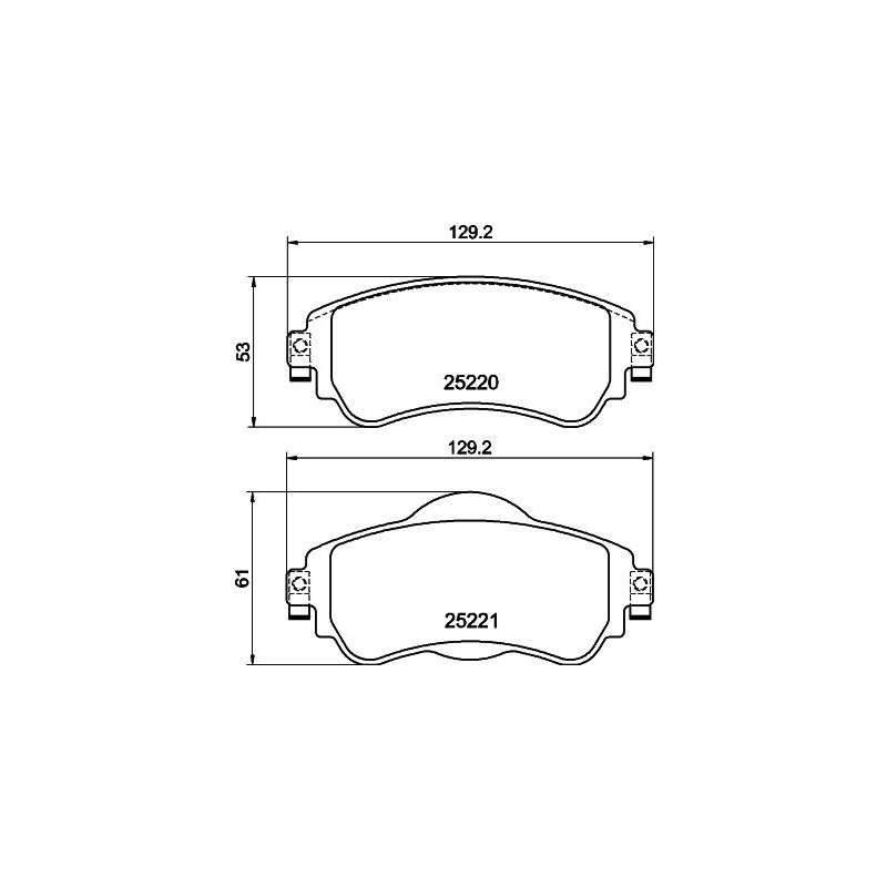Pastiglie freno asse anteriore - HELLA BRAKE