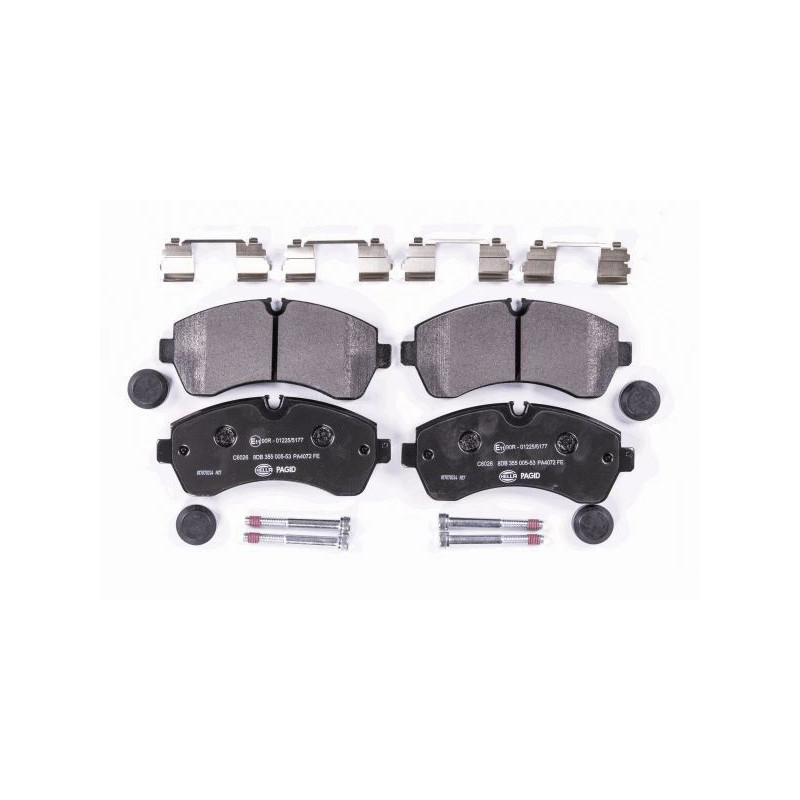 Pastiglie freno asse anteriore - HELLA BRAKE