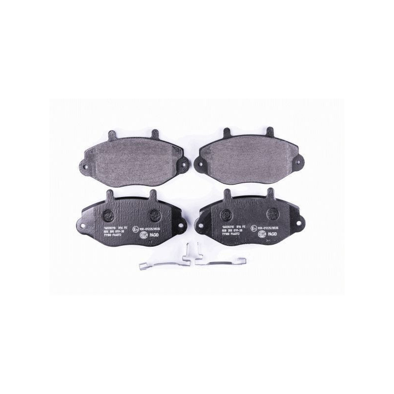 Pastiglie freno asse anteriore - HELLA BRAKE